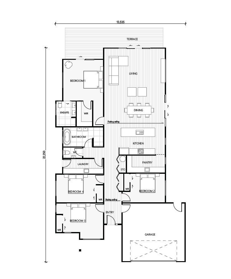 Waihi 235 new home floor plan