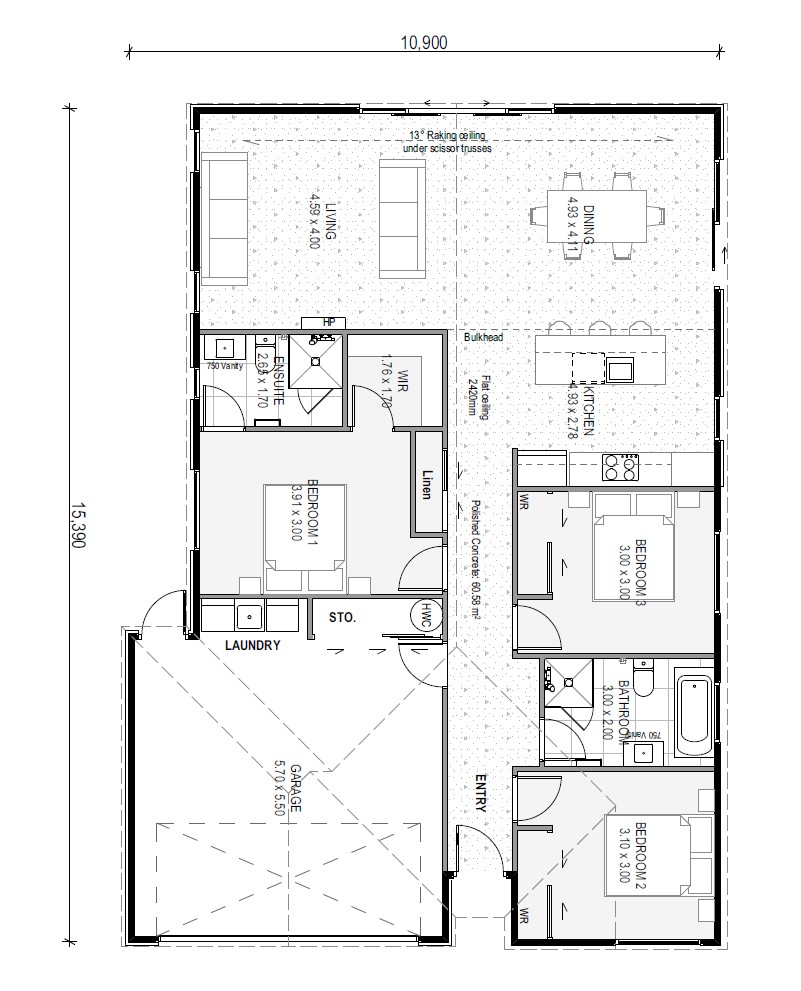Floor plan lot 595A