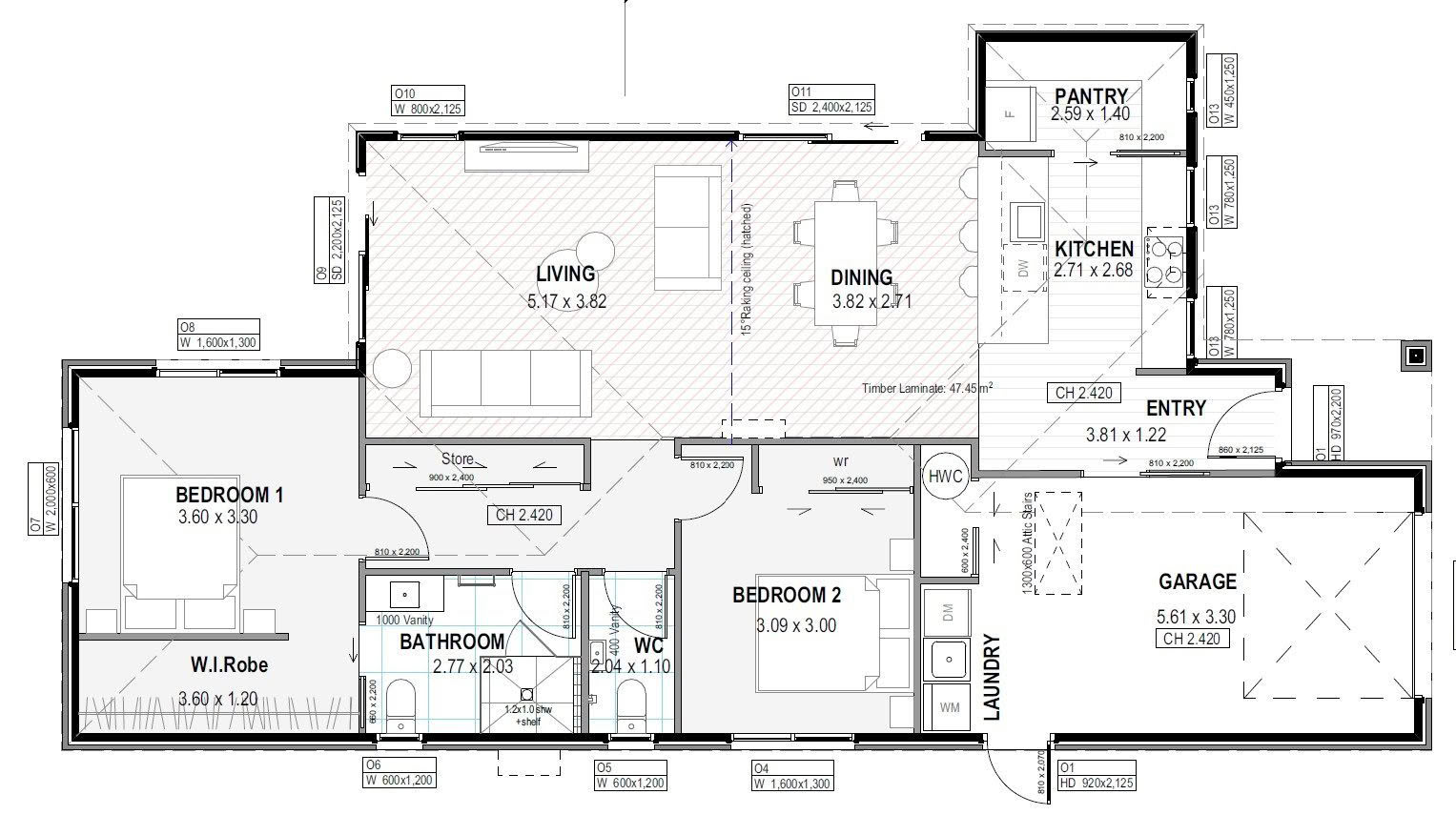 2bdrm Low Maint Home FP